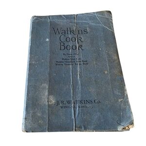 Watkins Cook Book by J.R. Watkins Co. Vintage 1936 Made In USA Distressed